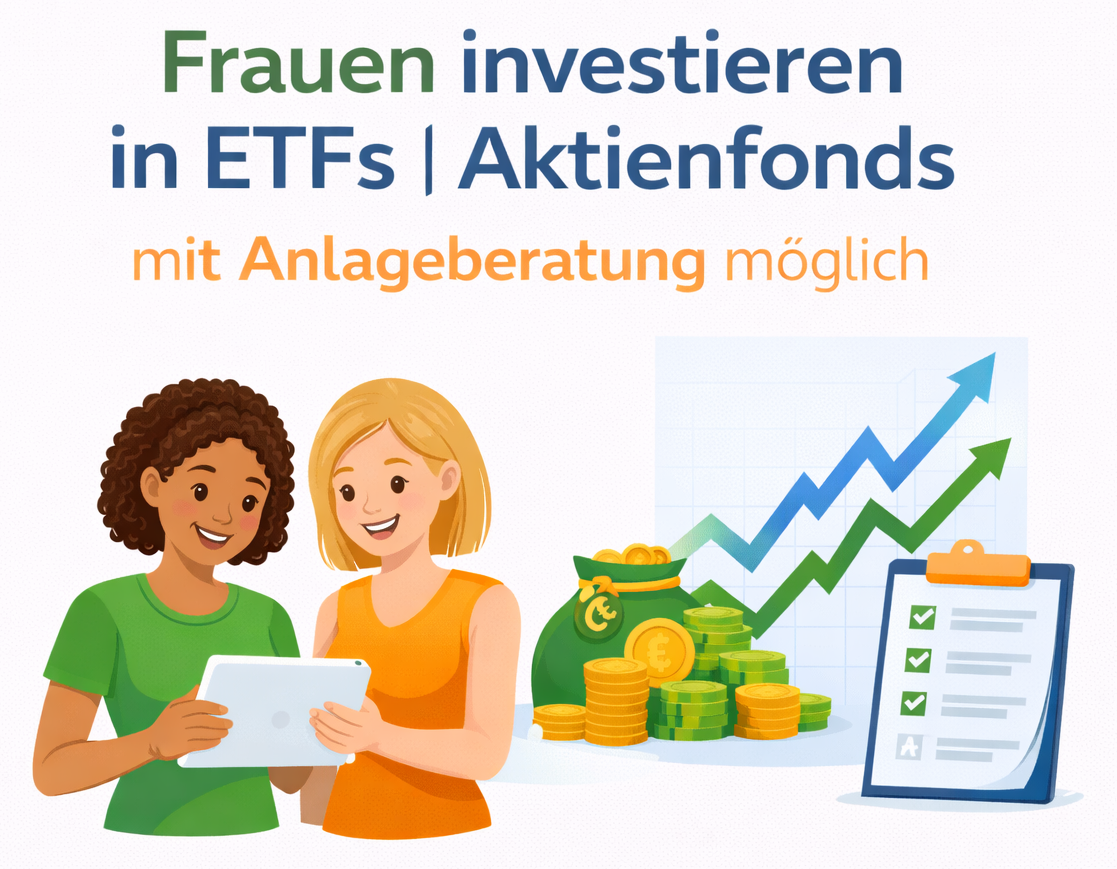 Frauen investieren in ETFs und Aktienfonds